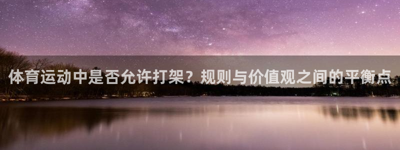 ug环球官网注册：体育运动中是否允许打架？规则与价值观之间的平衡点
